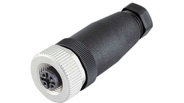 binder Circular Connector, 12 Contacts, Cable, M12 Connector, Socket, Female, IP67, 713 Series | 99-0492-12-12