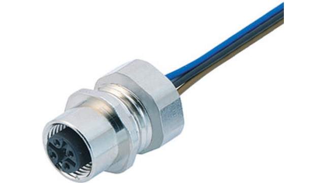 binder Female 4 way M12 to Unterminated Free End Sensor Actuator Cable, 200 mm | 09-3432-22-04