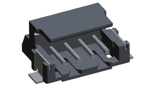 TE Connectivity AMP CT Series Right Angle Surface PCB Header, 4 Contact(s), 2 mm Pitch, 1 Row, Shrouded | 292173-4