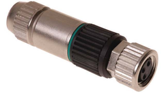 HARTING, HARAX 4 Pole Straight M8 DIN Socket, 4A, 32 V IP67, Screw, Cable Male | 21021512405