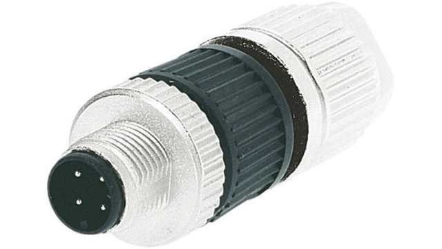 HARTING Circular Connector, 4 Contacts, Cable, M12 Connector, Plug, Male, IP65, IP67, Harax M12 Series | 21032121305