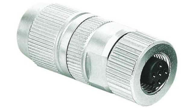HARTING, HARAX 4 Pole Straight M12 DIN Socket, 4A, 50 V IP67, IP65, Screw, Cable Male | 21032822405