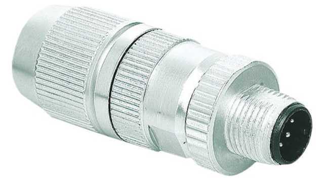 HARTING Circular Connector, 4 Contacts, Cable, M12 Connector, Plug, Male, IP65, IP67, Harax M12 Series | 21032211405