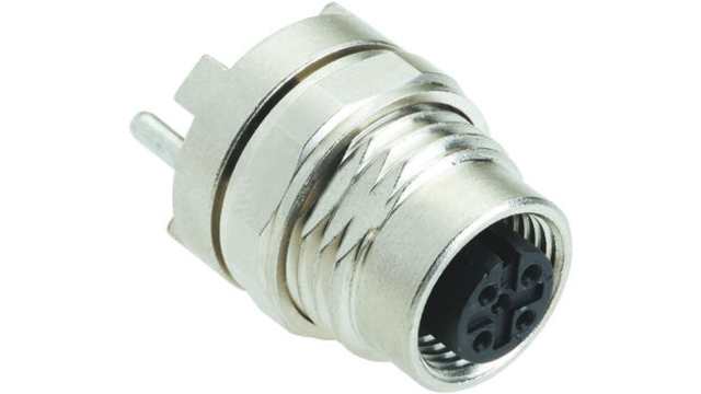 HARTING, Circular connectors M12 5 Pole Straight M12 DIN Socket, 4A, 60 V IP20, Screw, Panel Mount Male | 21033216510