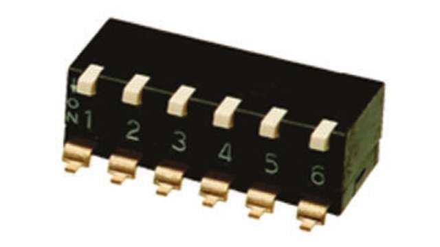 Omron Lever DIP Switch Surface Mount | A6SR-6104