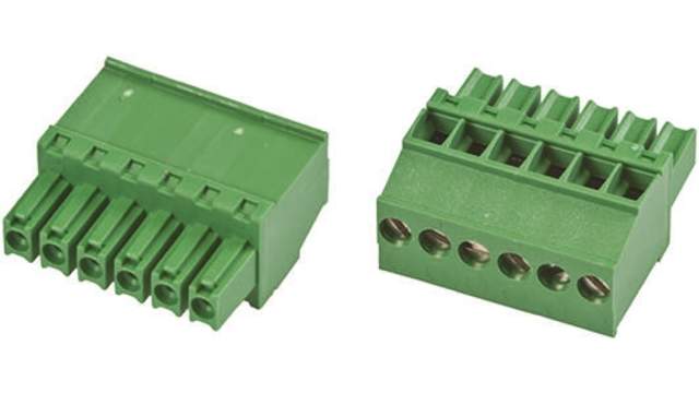 TE Connectivity, 3.5mm Pitch, 6 Way, Pluggable Terminal Block, Plug, Cable Mount, Screw Down Termination, 1986371-6 | 1986371-6