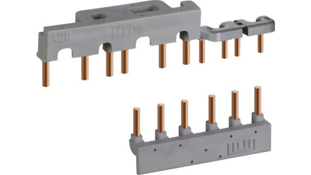 ABB PS1 PS1 3 Phase Busbar, 690 V ac, 17.5 mm Pitch | 1SAM201906R1102  PS1-2-0-65