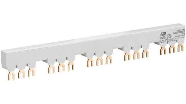 ABB PS1 PS1 3 Phase Busbar, 690 V ac, 17.5 mm Pitch | 1SAM201906R1115  PS1-5-1-65