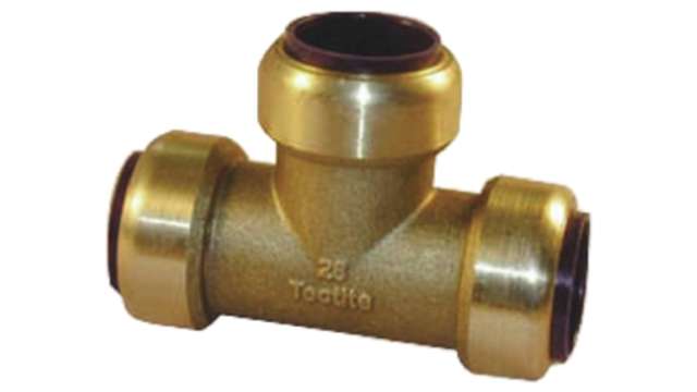 Pegler Yorkshire Brass Pipe Fitting Compression Compression Equal Tee, Female BSP 15 mm to Female Metric 15 mm | 65666