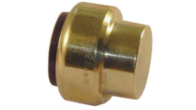 Pegler Yorkshire Brass Pipe Fitting Compression Compression End Stop, Female BSP 22 mm to Female Metric 22 mm | 65874