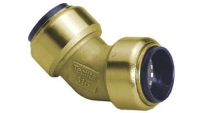 Pegler Yorkshire Brass Pipe Fitting Compression Compression Elbow, Female BSP 15 mm to Female Metric 15 mm | 65535
