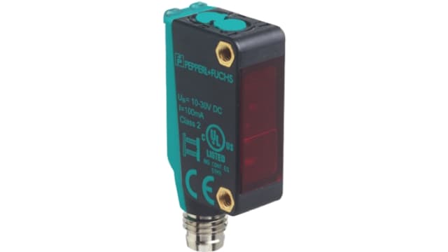 Pepperl + Fuchs Through Beam Photoelectric Sensor, Block Sensor, 10 m Detection Range | M100/MV100-RT/76a/95/103