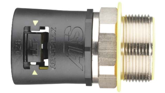 Adaptaflex, Conduit Fitting, M20, Polyamide 66, Black IP69K, IP68  rating | 7TCA296170R0275  AT21/M20/SA/BLY