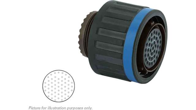 Souriau Sunbank by Eaton, 8D, Copper Alloy Straight 55 Way Cable MIL Spec Circular Connector Male, Female Contacts,Shell | 8D517J35SN