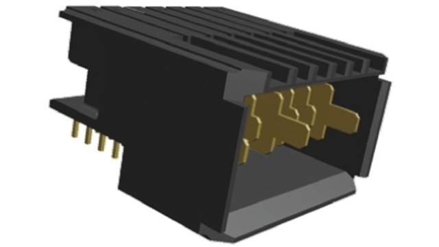 TE Connectivity, Z-PACK HM 2 mm Pitch Hard Metric Backplane Connector, Right Angle Male, 1 Row, 7 Way | 120957-2