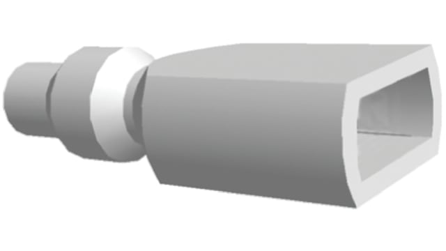 TE Connectivity 1 Way Plastic Crimp Terminal Housing, Natural | 170823-2