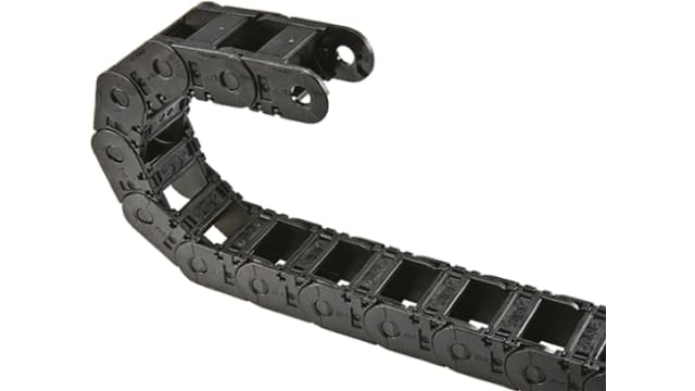 Igus e-chain Black, W54 mm x D38 mm, L1 m, 55 mm Min. Bend Radius, Igumid G | 2400.03.055