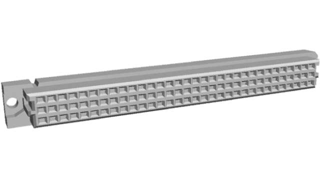 TE Connectivity Eurocard 96 Way 2.54 mm Pitch, Type Through Hole, Type C, Type Solder Class Class C2, 3 Row Female, | 5535043-4