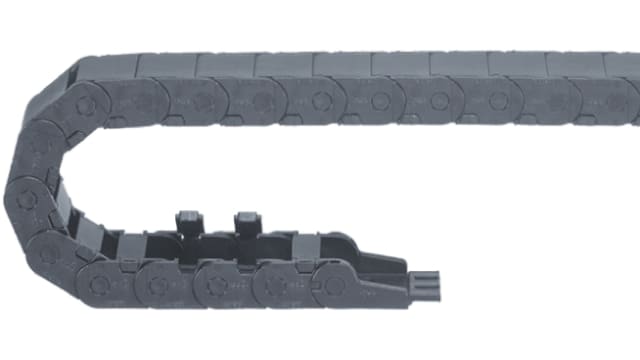 Igus e-chain Black, W26 mm x D23 mm, L1 m, 100 mm Min. Bend Radius, Igumid G | B15I.015.100
