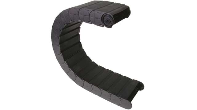 Igus e-chain Black, W168 mm x D64 mm, L1 m, 200 mm Min. Bend Radius, Igumid G | 167.150.200