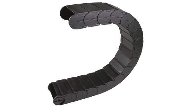 Igus e-chain Black, W100 mm x D50 mm, L1 m, 200 mm Min. Bend Radius, Igumid G | 167.100.200