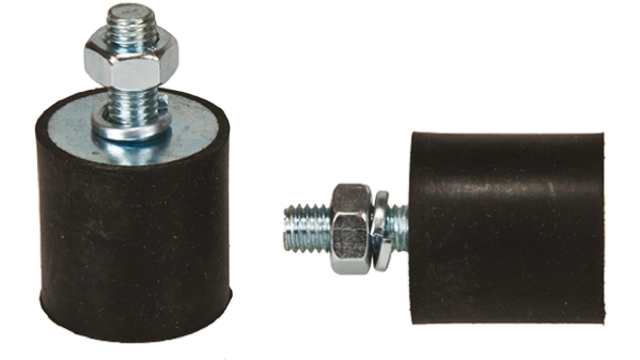 FIBET M10 Anti Vibration Mount, Male Buffer Foot with 391.4kg Compression Load | 5021VE25-60