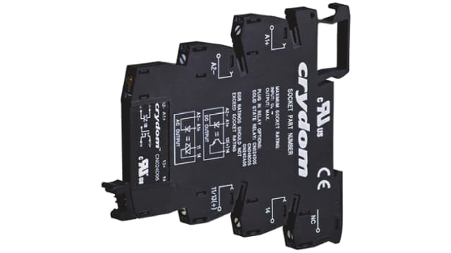 Sensata Crydom Solid State Interface Relay, 12 V dc Control, 2 A Load, DIN Rail Mount | DRA-CN240A05