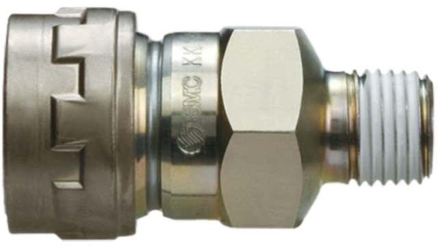 SMC Structural Steel Pneumatic Quick Connect Coupling Male R | KK130S-02MS