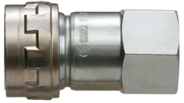 SMC Structural Steel Pneumatic Quick Connect Coupling Female Rc | KK130S-02F