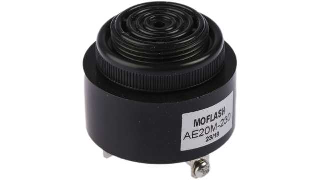 Moflash AE20M Series Panel Mount Buzzer, 230 V, 95dB at 1 m, IP55, AC, Single-Tone | AE20M-230