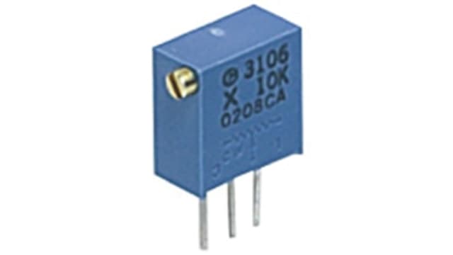 1 kΩ, Through Hole Trimmer Potentiometer, Solder Pin 0.5 W Side Adjust Bourns, PV36 | PV36X102C01B00