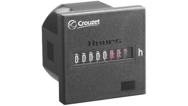Crouzet CHM48 Hour Meter, 7 Digit Mechanical, 10 → 30 V dc | 99772810