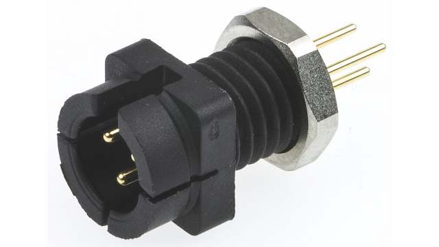 binder Circular Connector, 3 Contacts, Panel Mount, Subminiature Connector, Socket, Male, IP40, 709 Series | 09-9749-20-03