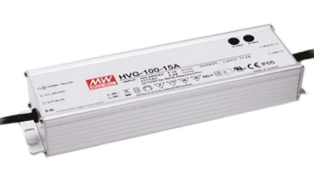 MEAN WELL LED Driver, 170/285 V Output, 99.75 W Output, 350 mA 1 to 10 V PWM Resistance | HVGC-100-350B