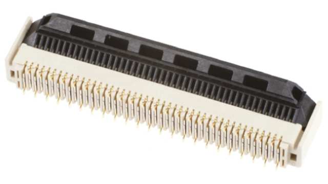 Hirose, FH40 0.5 mm Pitch 50 Way Straight Female FPC Connector, ZIF Vertical Contact | FH40-50S-0.5SV