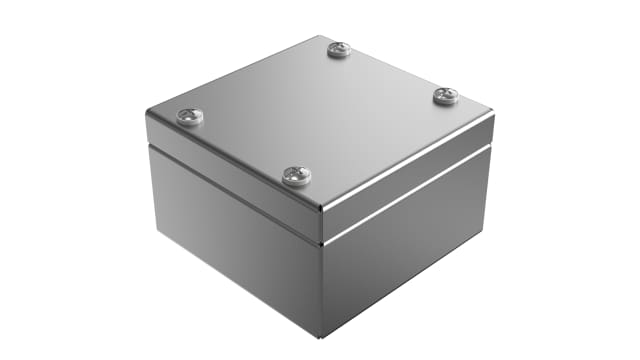 Rose Stainless Steel Enclosures Series Stainless Steel Wall Box, IP66, ATEX, IECEx, 100 mm x 100 mm x 61 mm | 371010060