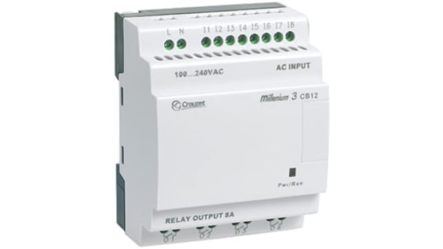 Crouzet Millenium 3 Series Logic Module, 24 V dc Supply, Relay Output, 8-Input, Digital Input | 88974021
