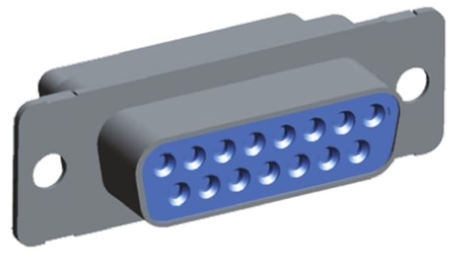 TE Connectivity M24308/2-282Z 15 Way Straight Cable D-Sub Connector Female | 1757820-2