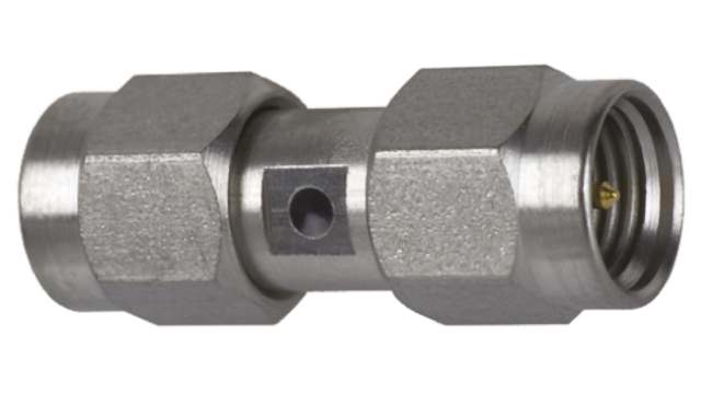 TE Connectivity Straight 50 Ω RF Adapter 18 GHz Male Male | 1053635-1