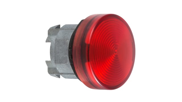 Schneider Electric Red Pilot Light Head, 22 mm Cutout Harmony XB4 Series | ZB4BV043S