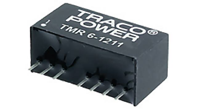 TRACOPOWER TMR 6 DC-DC Converter, 12V dc/ 500mA Output, 36 → 75 V dc Input, 6W, Through Hole, +70°C Max Temp | TMR 6-4812
