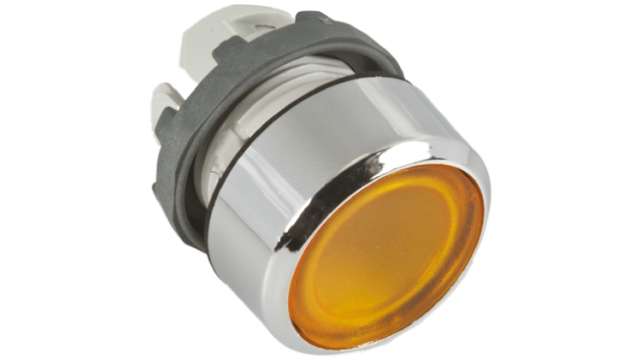 ABB ABB Modular Series Yellow Momentary Push Button Head, 22 mm Cutout, IP66 | 1SFA611100R2103  MP1-21Y