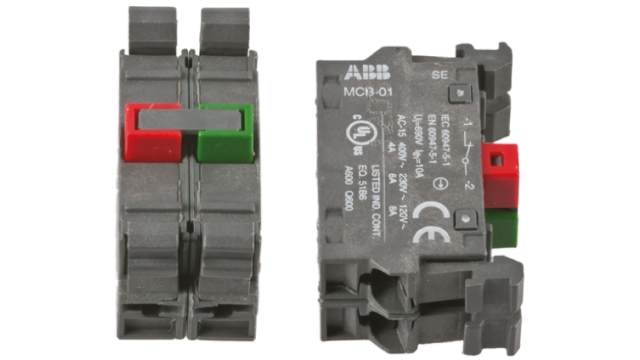 ABB ABB Modular Series Contact Block, 1NO + 1NC | 1SFA611610R1011  MCB-11