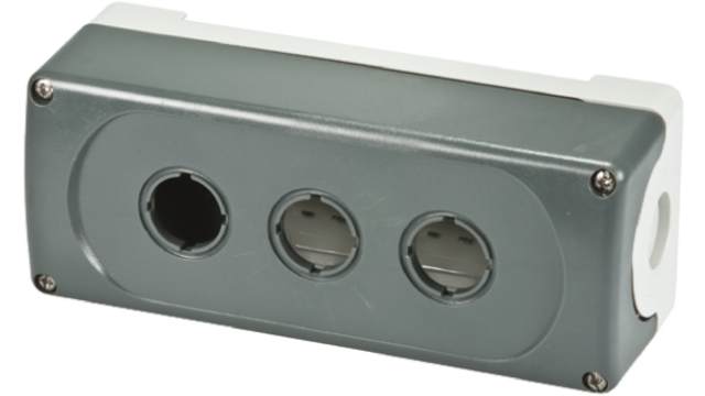 ABB Grey Plastic ABB Modular Push Button Enclosure - 3 Hole 22 mm Diameter | 1SFA611813R1000  MEP3-0