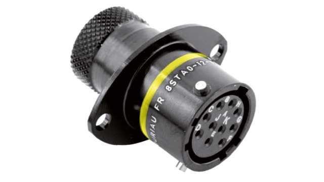 Souriau Sunbank by Eaton Circular Connector, 10 Contacts, Panel Mount, Standard Connector, Socket, Female, IP67, 8STA | 8STA01298SA