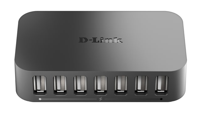 D-Link 7 Port USB 2.0 USB A  Hub, External Power Adapter Powered, 100.08 x 55.88 x 22.86mm | DUB-H7/B