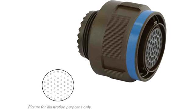 Souriau Sunbank by Eaton, 8D, Copper Alloy Straight 55 Way Cable MIL Spec Circular Connector Male, Female Contacts,Shell | 8D517W35SN