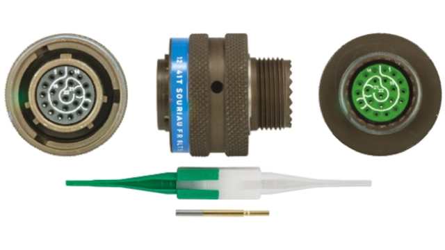 Souriau Sunbank by Eaton, 8LT, Copper Alloy Straight 22 Way Cable MIL Spec Circular Connector Male, Female | 8LT513B35SN