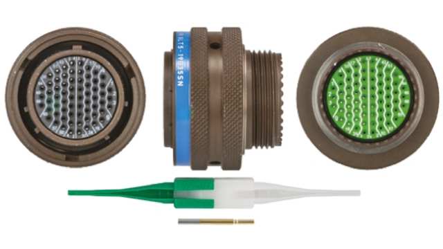 Souriau Sunbank by Eaton, 8LT, Copper Alloy Straight 66 Way Cable MIL Spec Circular Connector Male, Female | 8LT519B35SN