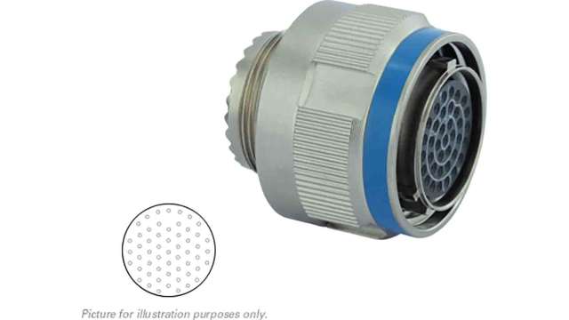 Souriau Sunbank by Eaton, 8D, Copper Alloy Straight 55 Way Cable MIL Spec Circular Connector Male, Female Contacts,Shell | 8D517F35SN